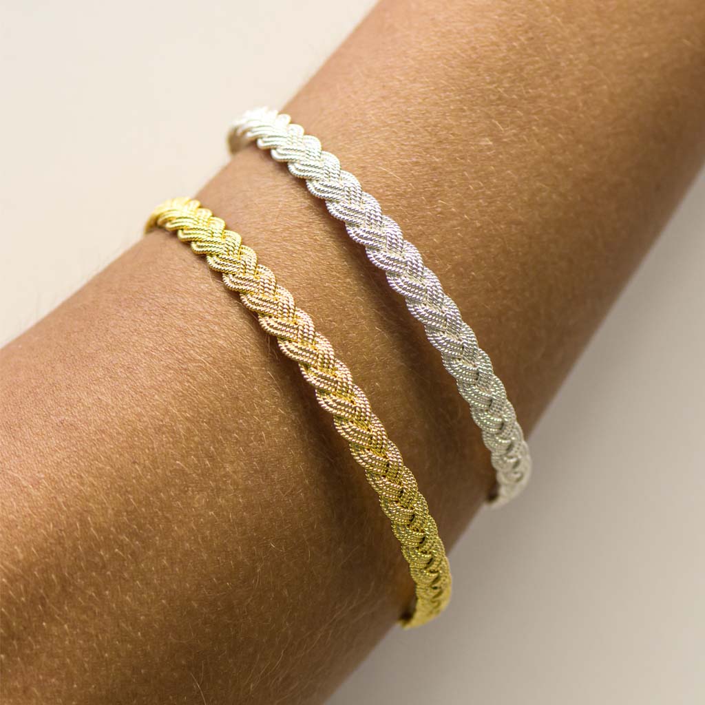 OH VOILA Braided Bracelet Silver and Gold