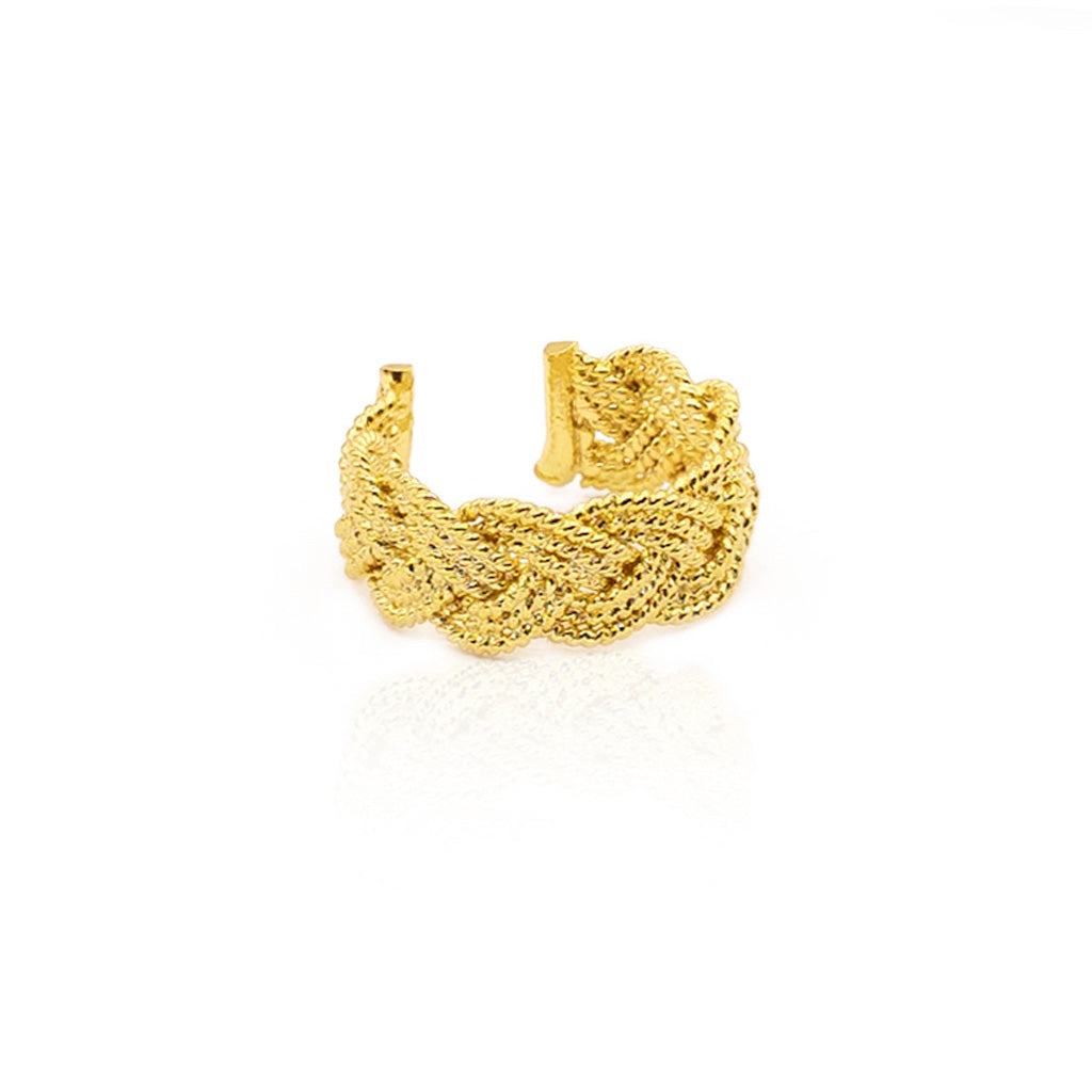 OH VOILA Braided Ear cuff Gold