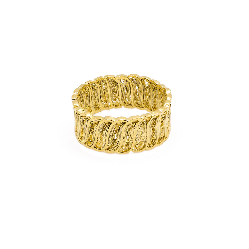 GOLD VERMEIL 950 Silver COASTAL RING OH VOILA JEWELRY