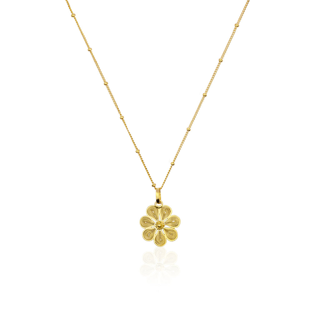 OH VOILA Daisy Pendant Gold