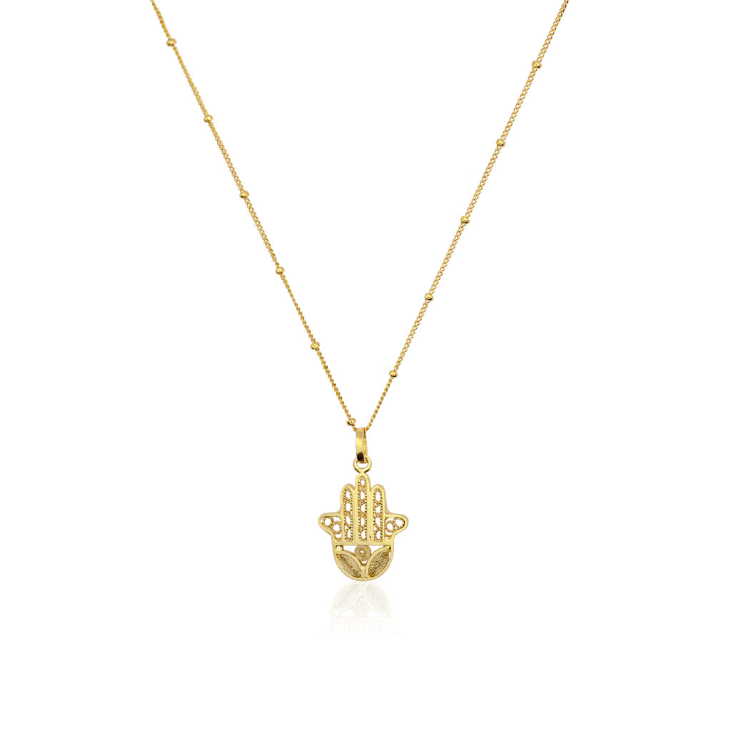 OH VOILA Hamsa Pendant Gold