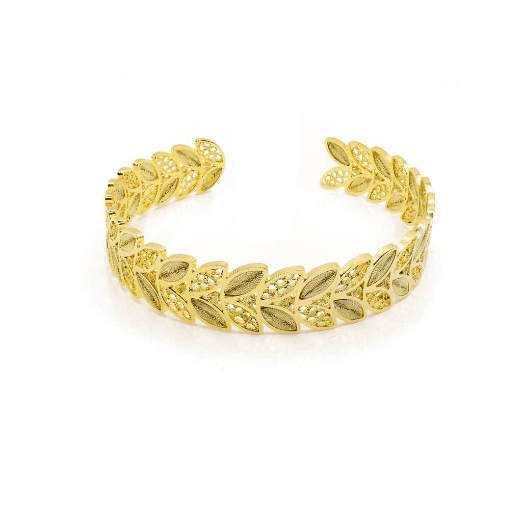 Gold Vermeil Laurel Bracelet OH VOILA JEWELRY