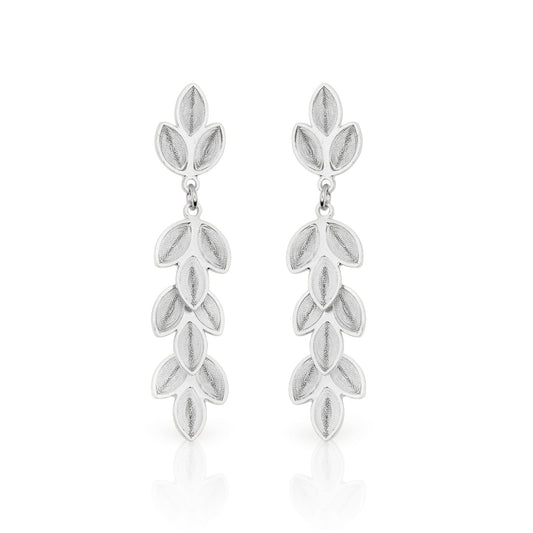 LAUREL DANGLING EARRINGS Silver by Oh Voila