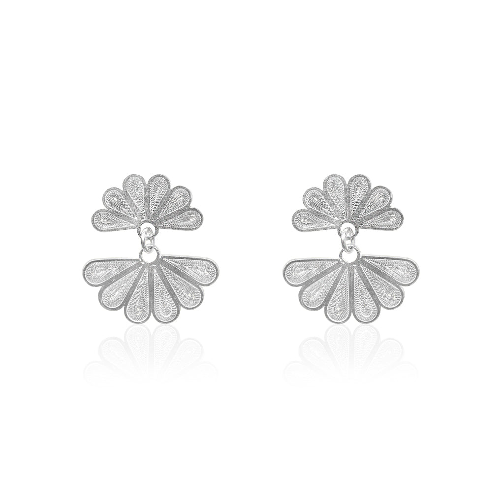 OH Voila Lotus Earrings 950 Silver