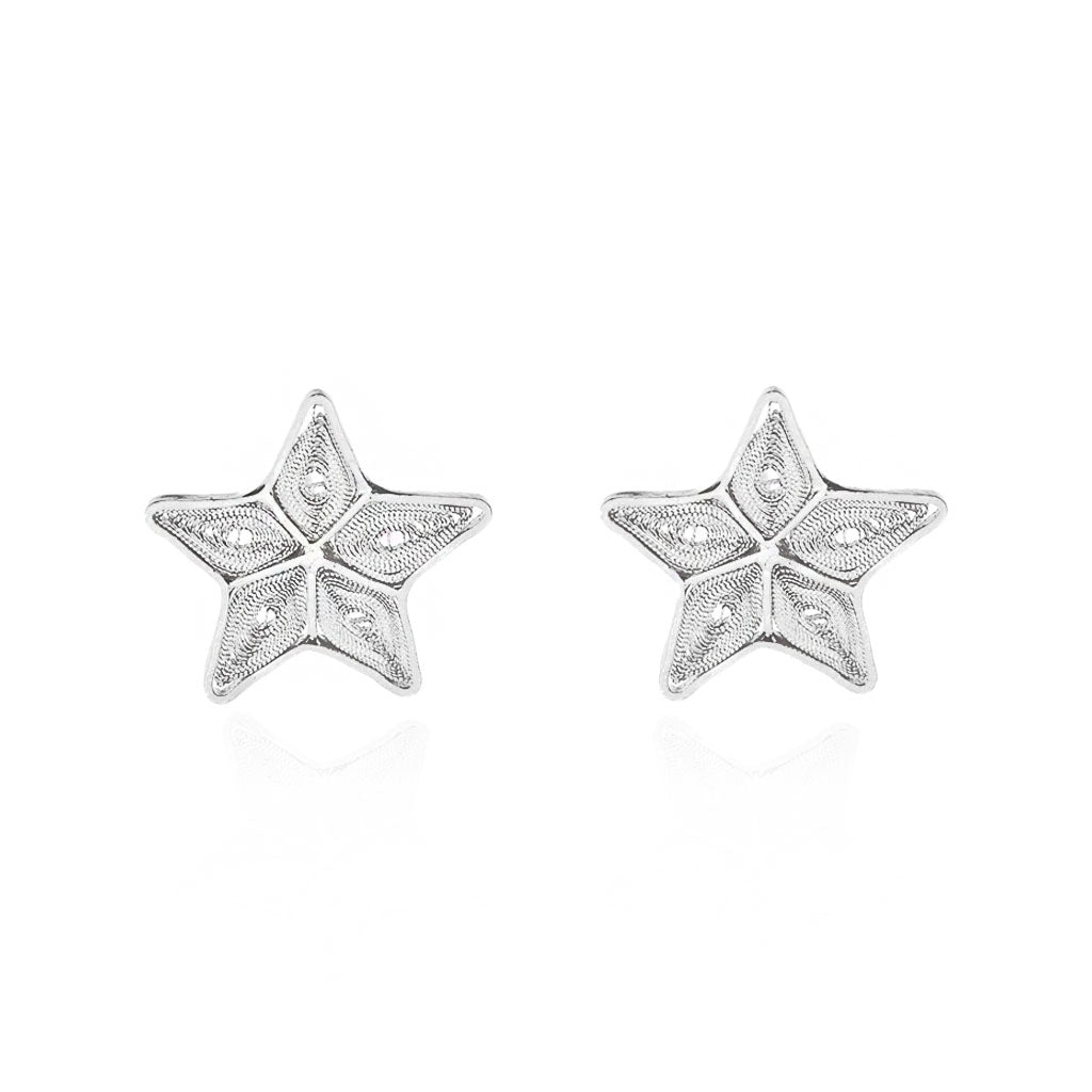 OH Voila Sea Star studs Silver 