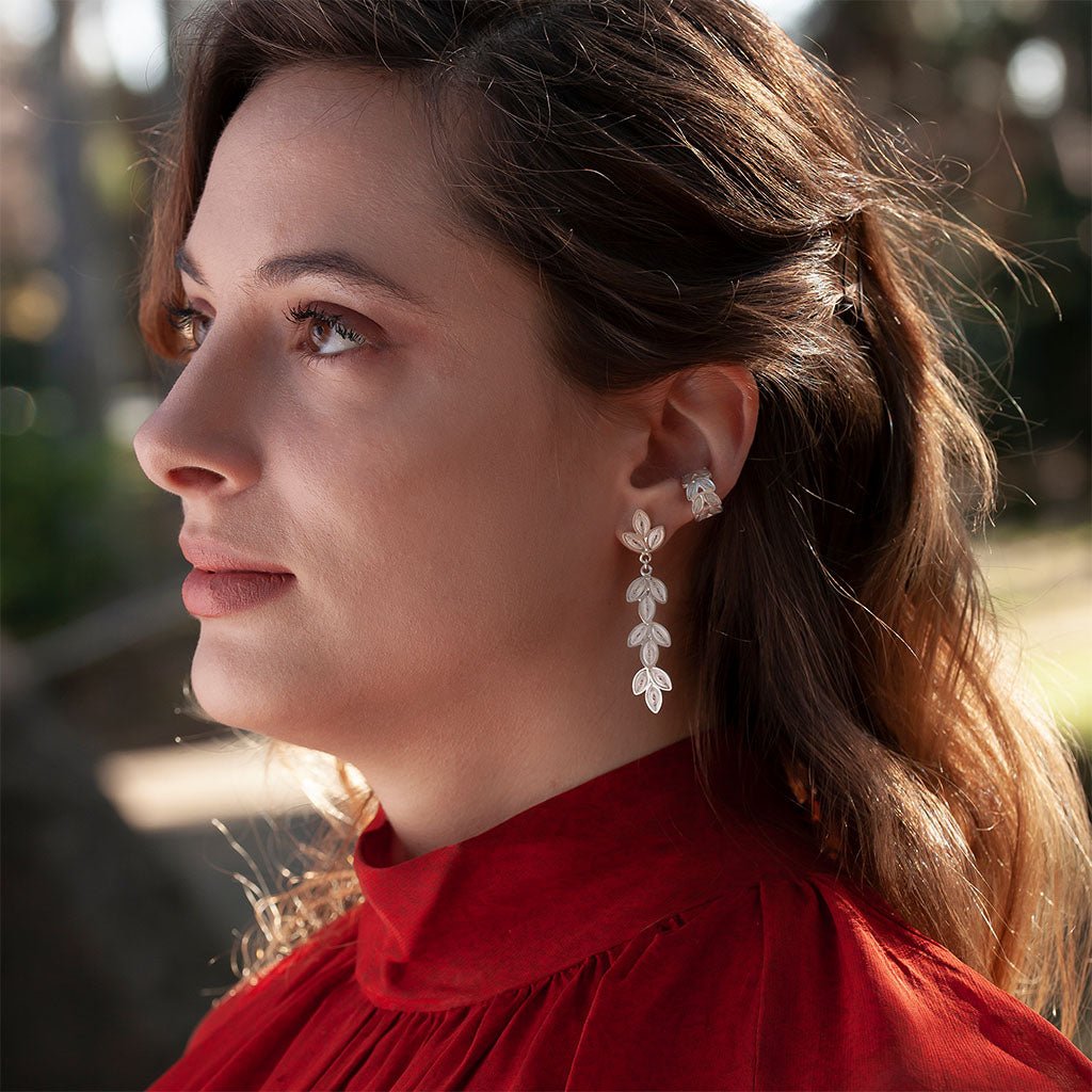 LAUREL EAR CUFF & Laurel Dangling Earrings- OH VOILA JEWELRY