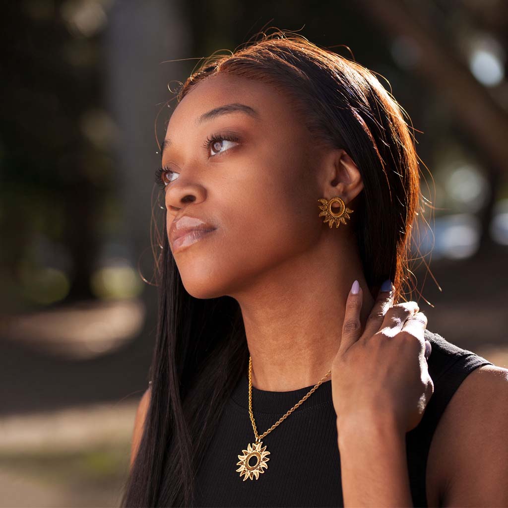 SUNFLOWER EARRINGS - OH VOILA JEWELRY